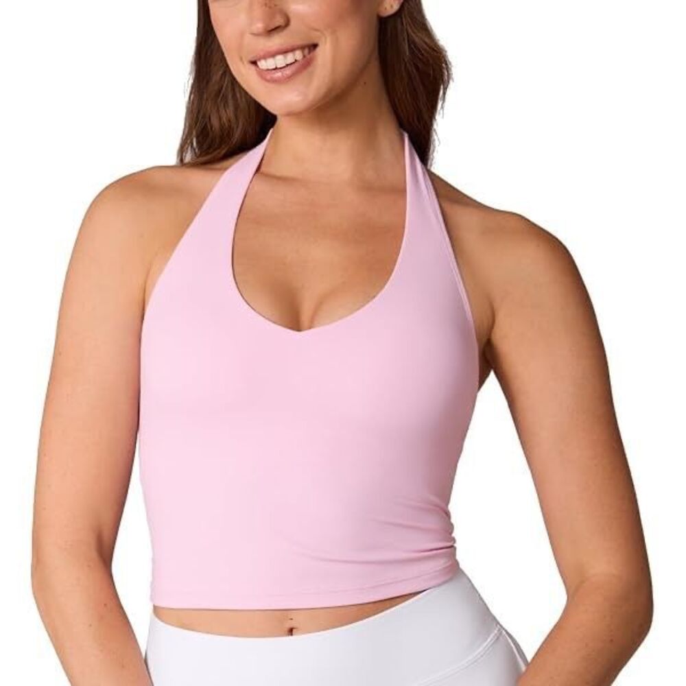 Halter Tank Top Workout Crop Top